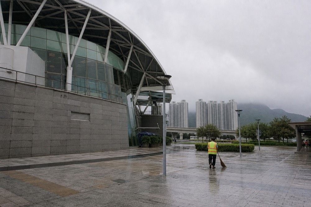 Tung Chung Cable Car Terminal entrance, no text, no logos, no people